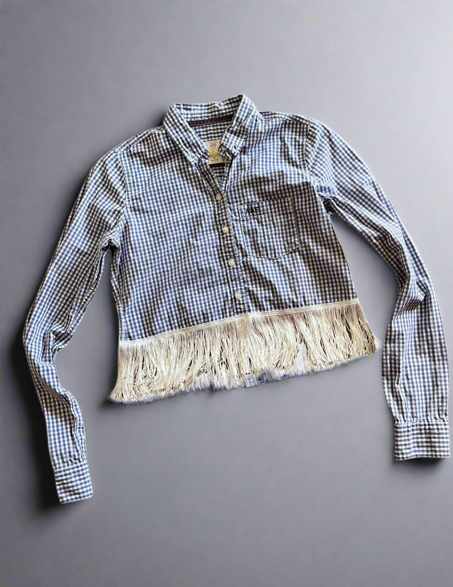 Crop Fringe Flannel