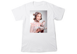 Load image into Gallery viewer, “White ‘Ooo Another Shitty Gift’ graphic tee flat lay”
