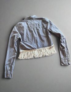 Crop Fringe Flannel