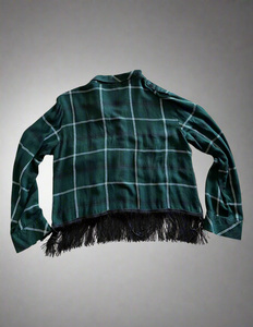 Crop Fringe Flannel