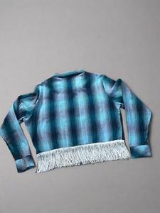 Crop Fringe Flannel