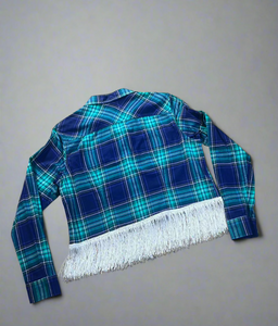 Crop Fringe Flannel