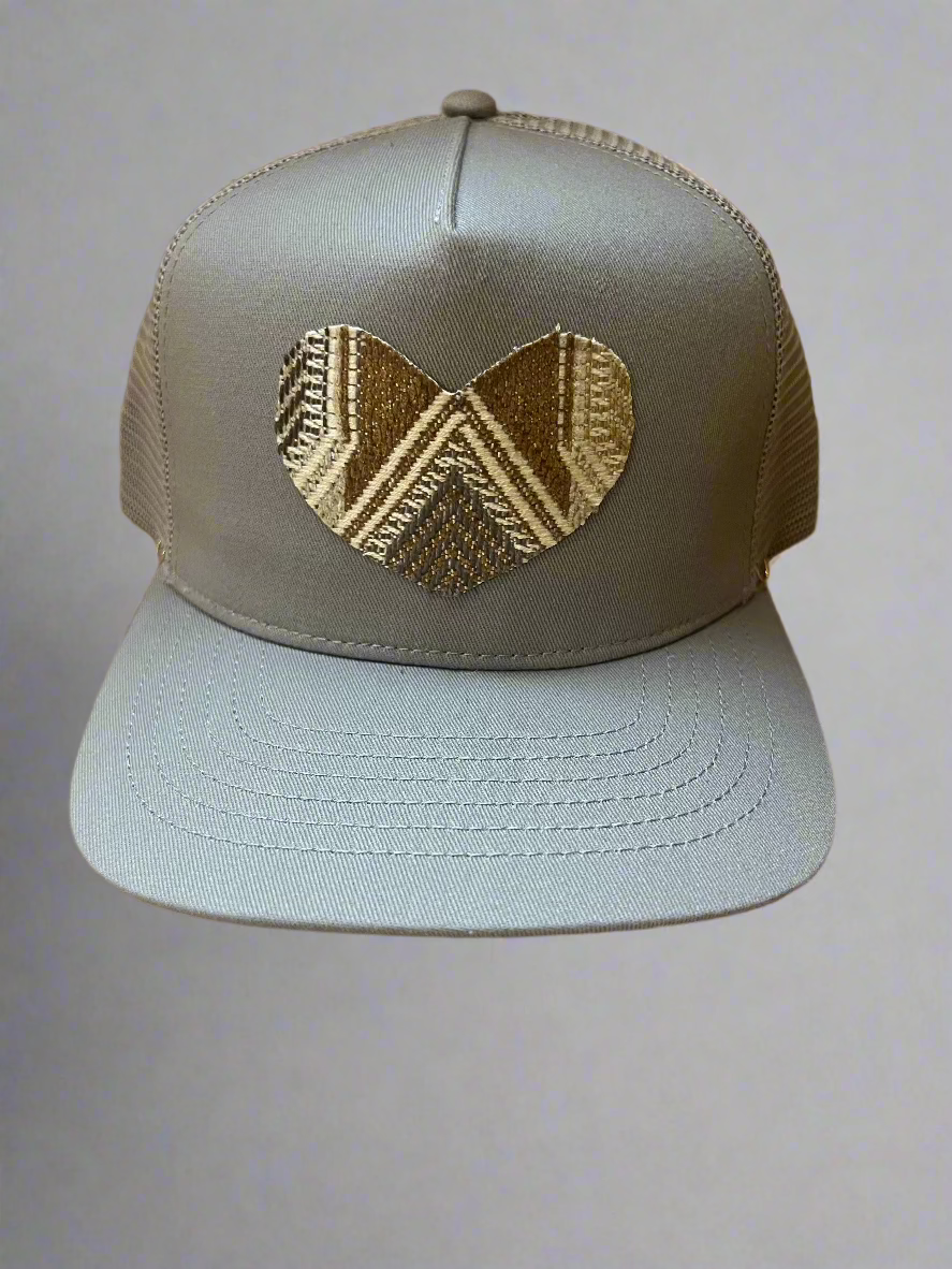 Earth Tone Heart Trucker Hat