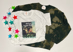 Load image into Gallery viewer, “Close-up of ‘Merry Freakin’ Bright’ print on graphic tee”
