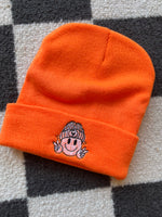 Load image into Gallery viewer, Smiley Face with Heart Beanie
