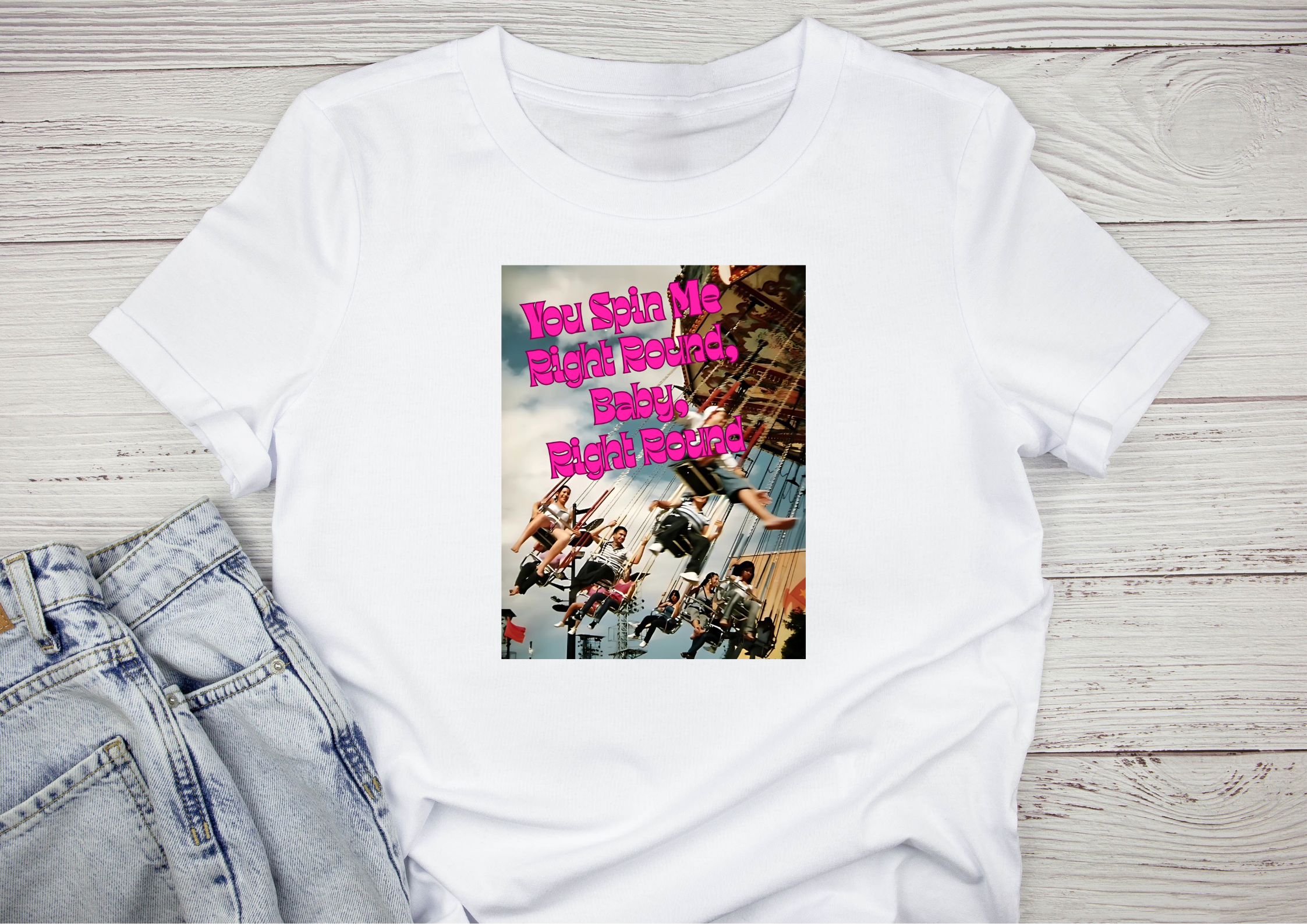 You Spin Me Right Round Tee