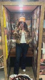 Load and play video in Gallery viewer, Khaki Cropped Fringe Flannel
